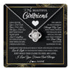 Love Knot Necklace 14K White Gold Finish | 1 | Personalized To My Beautiful Girlfriend Necklace From Boyfriend I May Not Be Your First Day Girlfriend Valentines Day Birthday Customized Gift Box Message Card | teecentury