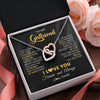 Interlocking Hearts Necklace Stainless Steel & Rose Gold Finish | 2 | Personalized To My Beautiful Girlfriend Necklace From Boyfriend Jewelry Forever Love Girlfriend Birthday Gifts Anniversary Valentines Day Message Card | teecentury