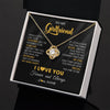 Love Knot Necklace 18K Yellow Gold Finish | 2 | Personalized To My Beautiful Girlfriend Necklace From Boyfriend Jewelry Forever Love Girlfriend Birthday Gifts Anniversary Valentines Day Message Card | teecentury