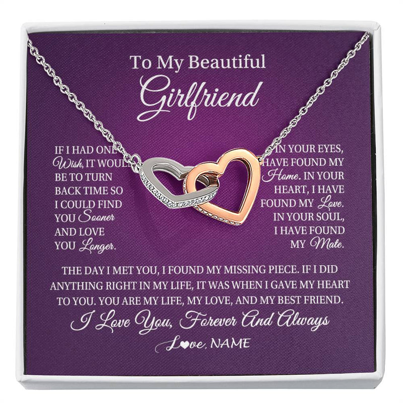 Personalized To My Beautiful Girlfriend Necklace Gift Romantic Gifts ...