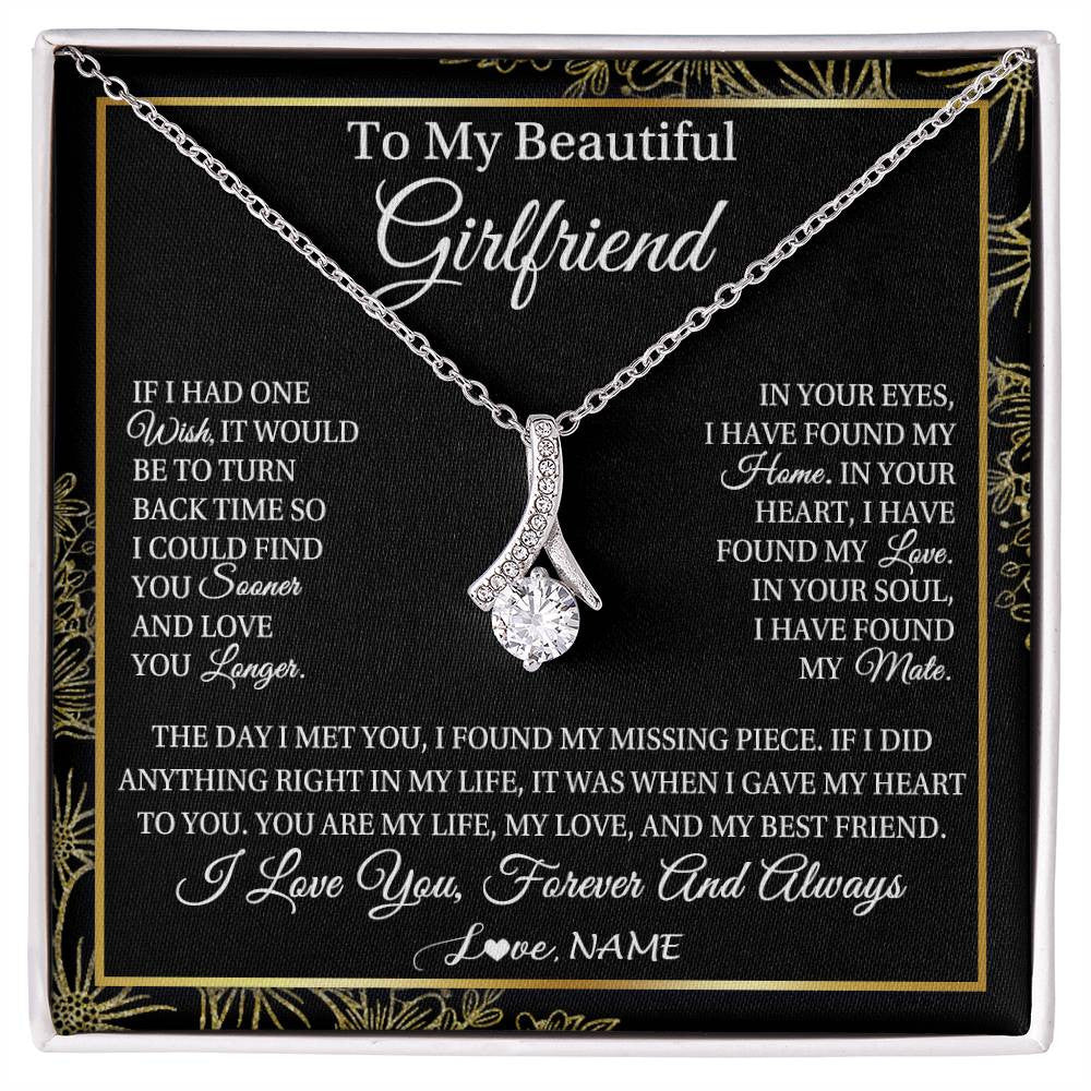 To My Girlfriend Necklace Gift, And Anniversary, Valentines Day For He –  Rakva