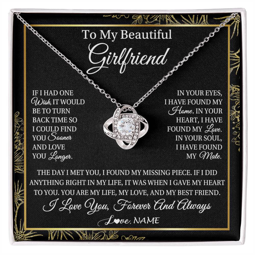 To My Beautiful Girlfriend, Girlfriend Necklace, Girlfriend Gift, Birthday  Gift for Girlfriend, Anniversary Gifts, Girlfriend Jewelry - Etsy