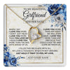 Forever Love Necklace 18K Yellow Gold Finish | 1 | Personalized To My Beautiful Girlfriend Necklace When I Say Girlfriend Gifts Romantic Birthday Gifts Valentines Christmas Custom Gift Box Message Card | https://teecentury.