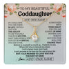 Alluring Beauty Necklace 18K Yellow Gold Finish | 1 | Personalized To My Beautiful Goddaughter Gifts Necklace From Aunt Uncle Love Jewelry For Goddaughter Birthday Christmas Customized Gift Box Message Card | teecentury
