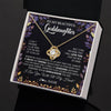 Love Knot Necklace 18K Yellow Gold Finish | 2 | Personalized To My Beautiful Goddaughter Necklace From Godmother Promise Necklace Birthday Gift For Goddaughter Christmas Customized Gift Box Message Card | teecentury