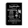 Personalized To My Beautiful Granddaughter Canvas From Grandma Believe In Yourself Granddaughter Birthday Gifts Christmas Custom Wall Art Print Framed Canvas | teecentury