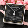Alluring Beauty Necklace 14K White Gold Finish | 2 | Personalized To My Beautiful Granddaughter Necklace From Grandma Crown Jewelry Gifts For Granddaughter Birthday Graduation Christmas Gift Box Message Card | teecentury