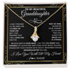 Alluring Beauty Necklace 18K Yellow Gold Finish | 1 | Personalized To My Beautiful Granddaughter Necklace From Grandma Crown Jewelry Gifts For Granddaughter Birthday Graduation Christmas Gift Box Message Card | teecentury