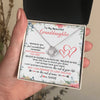 Love Knot Necklace 14K White Gold Finish | 2 | Personalized To My Beautiful Granddaughter Necklace From Grandma Papa Believe In You Granddaughter Birthday Christmas Jewelry Customized Gift Box Message Card | teecentury.myshopify