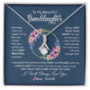 Alluring Beauty Necklace | Personalized To My Beautiful Granddaughter Necklace From Grandma Someday When The Pages Granddaughter Birthday Christmas Customized Gift Box Message Card | teecentury