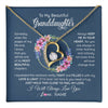Forever Love Necklace 18K Yellow Gold Finish | 1 | Personalized To My Beautiful Granddaughter Necklace From Grandma Someday When The Pages Granddaughter Birthday Christmas Customized Gift Box Message Card | teecentury
