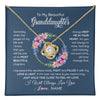 Love Knot Necklace 18K Yellow Gold Finish | 1 | Personalized To My Beautiful Granddaughter Necklace From Grandma Someday When The Pages Granddaughter Birthday Christmas Customized Gift Box Message Card | teecentury