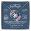 Love Knot Necklace | Personalized To My Beautiful Granddaughter Necklace From Grandma Someday When The Pages Granddaughter Birthday Christmas Customized Gift Box Message Card | teecentury