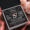 Interlocking Hearts Necklace Stainless Steel & Rose Gold Finish | 2 | Personalized To My Beautiful Mom Gifts Necklace From Son Daughter Without You There Is No Me Mom Birthday Gift Mothers Day Christmas Gift Box Message Card | teecentury.myshopify