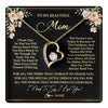 Forever Love Necklace 18K Yellow Gold Finish | 1 | Personalized To My Beautiful Mom Necklace from Daughter Son I Need to Say I Love You Mom Birthday Mother's Day Pendant Jewelry Customized Gift Box Message Card | teecentury