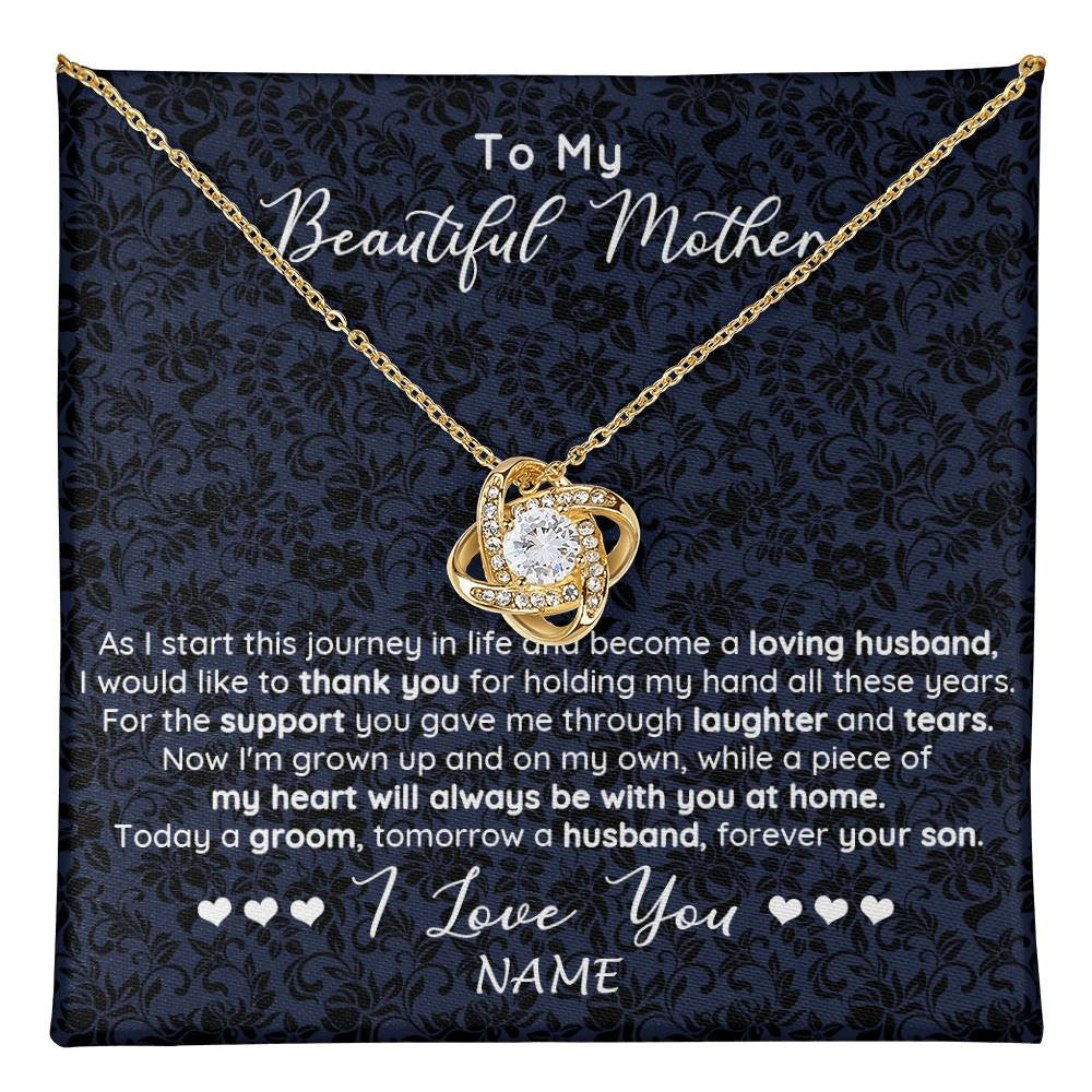 Personalized To My Beautiful Mother Necklace From Son On My