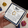 Forever Love Necklace 18K Yellow Gold Finish | 2 | Personalized To My Beautiful Niece Necklace From Aunt Uncle Feel My Love Valentine Gifts For Niece Birthday Graduation Christmas Custom Gift Box Message Card | teecentury.myshopify