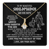 Alluring Beauty Necklace 18K Yellow Gold Finish | 1 | Personalized To My Beautiful Shieldmaiden Viking Necklace Whenever You Feel Overwhelmed Bonus Daughter Birthday Gifts Christmas Custom Gift Box Message Card | teecentury.myshopify