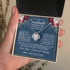 Love Knot Necklace 14K White Gold Finish | 2 | Personalized To My Beautiful Soulmate Gift Necklace You Are My Love Gifts For Wife From Husband Wife Birthday Valentines Day Custom Gift Box Message Card | teecentury.myshopify