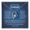 Forever Love Necklace 18K Yellow Gold Finish | 1 | Personalized To My Beautiful Soulmate Necklace From Husband Hold This Close My Love Future Wife Birthday Valentine Christmas Customized Gift Box Message Card | teecentury