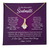 Alluring Beauty Necklace 18K Yellow Gold Finish | 1 | Personalized To My Beautiful Soulmate Necklace From Husband I Love You Future Wife Birthday Valentines Day Christmas Customized Gift Box Message Card | teecentury