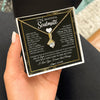 Alluring Beauty Necklace 18K Yellow Gold Finish | 2 | Personalized To My Beautiful Soulmate Necklace From Husband I May Not Be Your First Day Wife Valentines Day Birthday Christmas Customized Gift Box Message Card | teecentury
