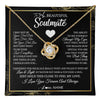 Love Knot Necklace 18K Yellow Gold Finish | 1 | Personalized To My Beautiful Soulmate Necklace From Husband I May Not Be Your First Day Wife Valentines Day Birthday Christmas Customized Gift Box Message Card | teecentury