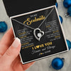 Forever Love Necklace 14K White Gold Finish | 2 | Personalized To My Beautiful Soulmate Necklace From Husband Jewelry Forever Love Girlfriend Wife Birthday Gifts Anniversary Valentines Day Message Card | teecentury