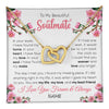 Interlocking Hearts Necklace 18K Yellow Gold Finish | 1 | Personalized To My Beautiful Soulmate Necklace From Husband Love You Longer Wife Birthday Anniversary Wedding Valentines Day Customized Gift Box Message Card | teecentury