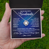 Love Knot Necklace | Personalized To My Beautiful Soulmate Necklace From Husband You Are The Light Of My Life Wife Birthday Anniversary Christmas Customized Gift Box Message Card | teecentury