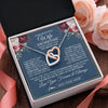 Interlocking Hearts Necklace Stainless Steel & Rose Gold Finish | 2 | Personalized To My Beautiful Wife Gift Necklace You Are My Love Gifts For Wife From Husband For Her Birthday Valentines Day Custom Gift Box Message Card | teecentury.myshopify