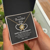 Love Knot Necklace 18K Yellow Gold Finish | Personalized To My Beautiful Wife Necklace From Husband 4 Years Wedding Anniversary For Her Married 4th Anniversary For Her Customized Gift Box Message | teecentury