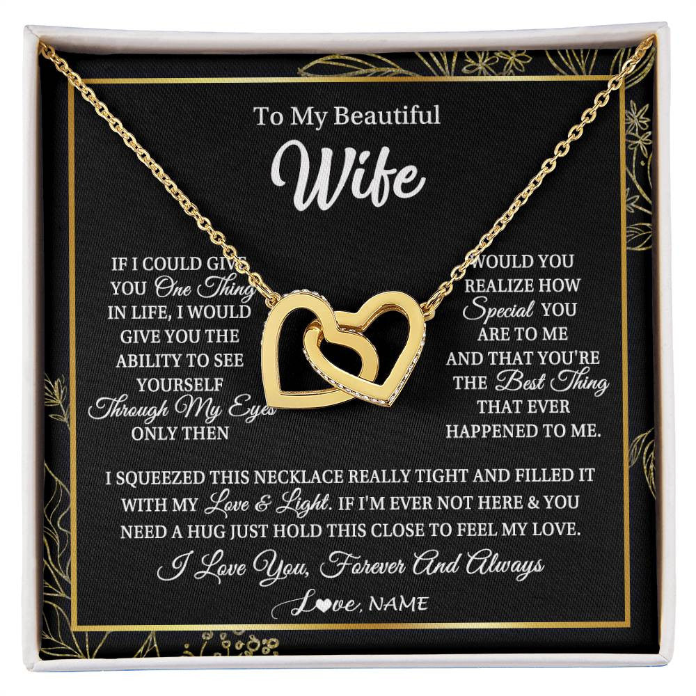 Necklace Present For Wife With Quote Inside | Presents for wife, Gold pendant  necklace jewellery, Wife necklace