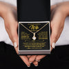 Alluring Beauty Necklace 18K Yellow Gold Finish | 2 | Personalized To My Beautiful Wife Necklace From Husband I Can't Live Without You Romantic Valentines Gifts For Wife Birthday Christmas Gift Box Message Card | teecentury.myshopify