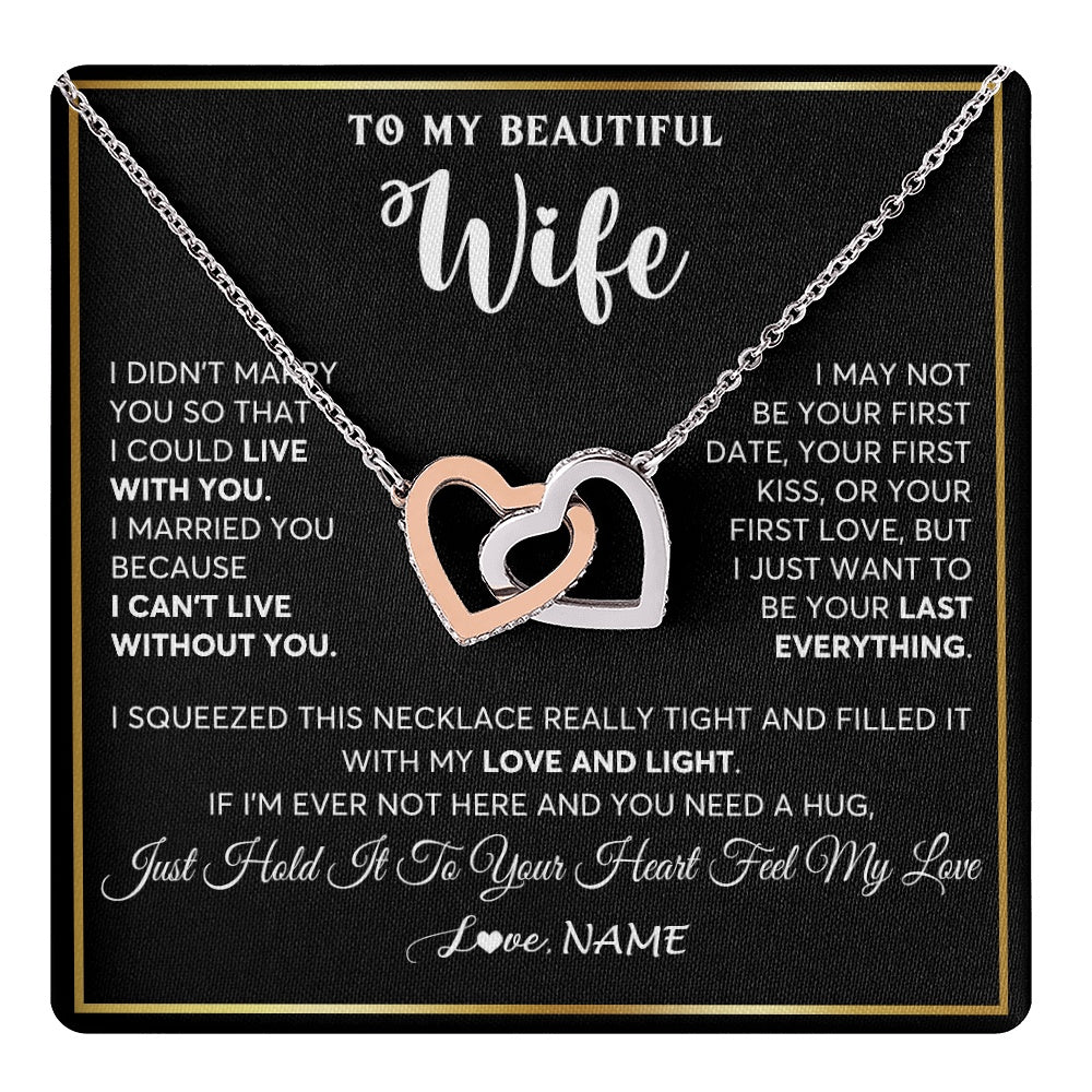 Husband and outlet wife interlocking necklaces
