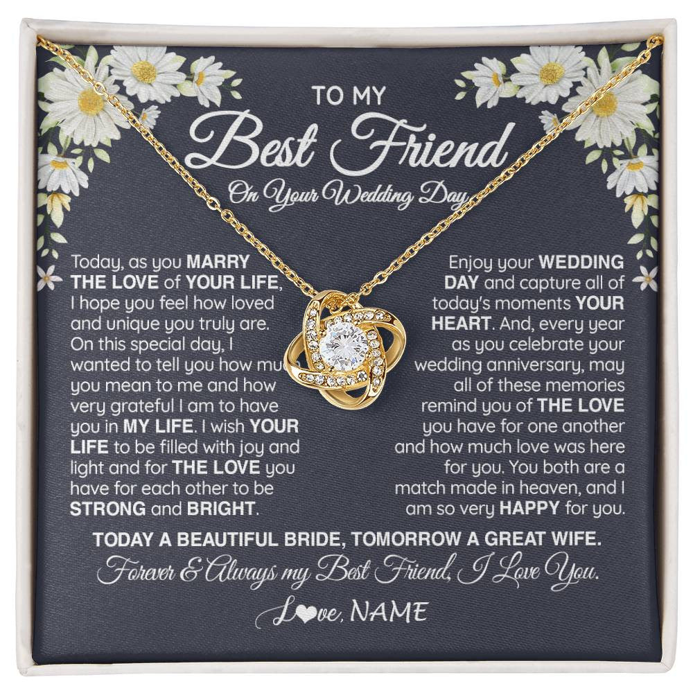 To My Best Friend On Her Wedding Day Card - Best Friend Wedding Card - Gift  For Bride - Maid Of Honor - Best Friend - Bestie - Bridal Party :  : Office Products