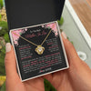 Love Knot Necklace 18K Yellow Gold Finish | 2 | Personalized To My Best Mother In Law Necklace From Daugter In Law Thank You Husband Mom Mother Birthday Wedding Day Christmas Customized Gift Box Message Card | teecentury