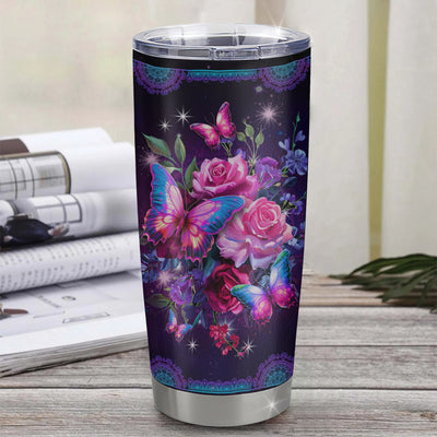Personalized To My Bestie From Friendship Stainless Steel Tumbler Cup My Hero My Forever Friend Flower Bufterfly Mermaid Bestie Birthday Christmas Travel Mug | teecentury
