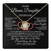 Love Knot Necklace 18K Yellow Gold Finish | 1 | Personalized To My Bonus Daughter Birthday Gifts From Stepmother Stepdad Always Love You Stepdaughter Gifts Necklace Christmas Custom Gift Box Message Card | teecentury.myshopify