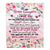 Personalized To My Bonus Daughter Blanket From Mom Never Forget I Love You Flower Stepdaughter Birthday Graduation Christmas Customized Bed Fleece Blanket | teecentury
