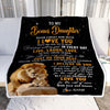 Personalized To My Bonus Daughter Blanket From Stepdad Live Laugh Love Lion Stepdaughter Birthday Gifts Positive Graduation Christmas Fleece Throw Blanket | teecentury