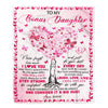 Personalized To My Bonus Daughter Blanket From Stepmom Butterfly Laugh Love Live Stepdaughter Birthday Christmas Customized Fleece Blanket | teecentury