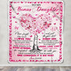 Personalized To My Bonus Daughter Blanket From Stepmom Butterfly Laugh Love Live Stepdaughter Birthday Christmas Customized Fleece Blanket | teecentury