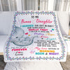 Personalized To My Bonus Daughter Blanket From Stepmom Elephant I Huggest This Soft Blanket Stepdaughter Birthday Christmas Customized Fleece Blanket | teecentury