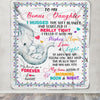 Personalized To My Bonus Daughter Blanket From Stepmom Elephant I Huggest This Soft Blanket Stepdaughter Birthday Christmas Customized Fleece Blanket | teecentury