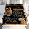 Personalized To My Bonus Daughter Blanket From Stepmother You Will Never Lose Lion Stepdaughter Birthday Gifts Graduation Christmas Customized Fleece Blanket | teecentury