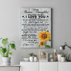 Personalized To My Bonus Daughter Canvas From Stepmom Sunflower Wood Laugh Love Live Stepdaughter Birthday Graduation Christmas Custom Wall Art Print Framed Canvas | teecentury