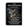 Personalized To My Bonus Daughter Canvas Women Warrior Knights Templar I Am The Storm Best Stepdaughter Birthday Gifts Christmas Custom Wall Art Print Framed Canvas | teecentury