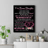 Personalized To My Bonus Daughter From Stepdad Canvas Once Upon A Time Birthday Graduation Gifts For Stepdaughter Christmas Custom Wall Art Print Framed Canvas | teecentury