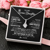 Alluring Beauty Necklace 14K White Gold Finish | 2 | Personalized To My Bonus Daughter Gifs From Bonus Mom Necklace How Much I Love You Stepddaughter Birthday Gifts Christmas Customized Gift Box Message Card | teecentury